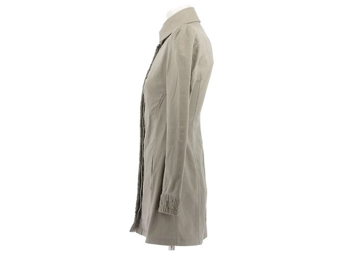 Chaquetas Chanel T.FR 36 Algodón Beige - vista 4