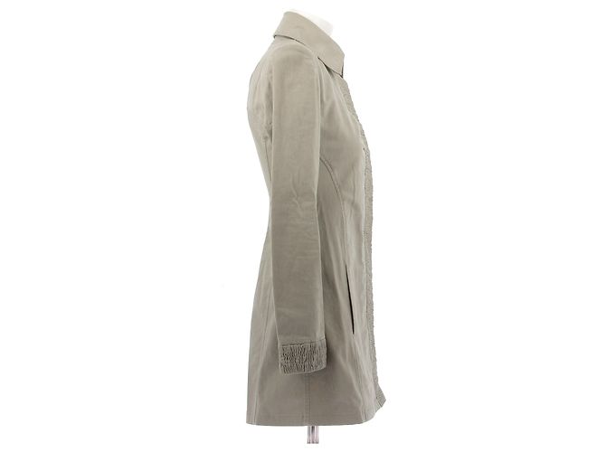 Chaquetas Chanel T.FR 36 Algodón Beige - vista 5