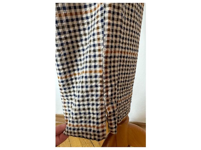 Autre Marque Pantalón Aiayu de algodón de cuadros Multicolor - vista 3