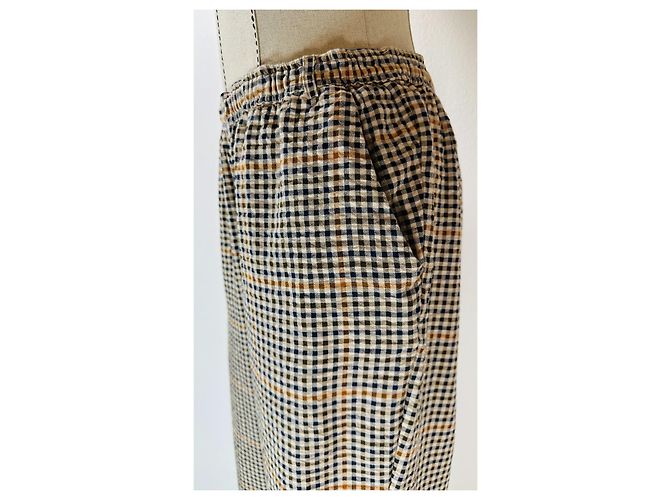 Autre Marque Pantalón Aiayu de algodón de cuadros Multicolor - vista 4
