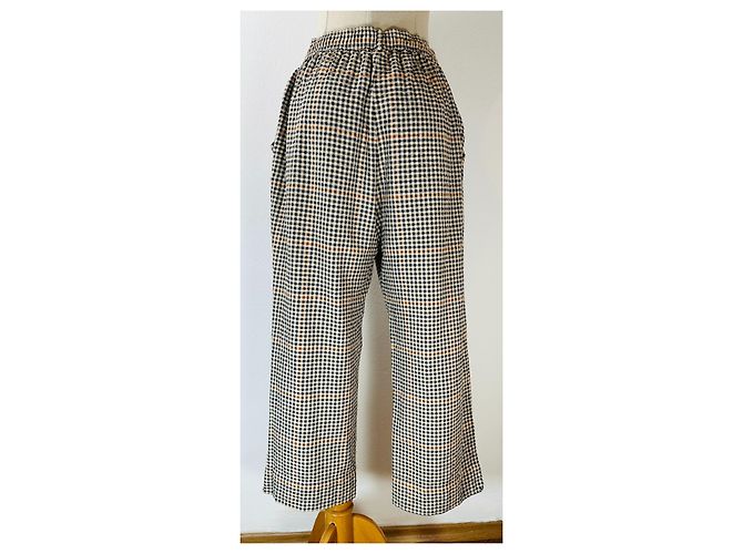 Autre Marque Pantalón Aiayu de algodón de cuadros Multicolor - vista 5