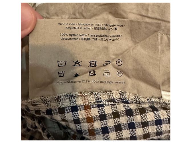 Autre Marque Pantalón Aiayu de algodón de cuadros Multicolor - vista 7