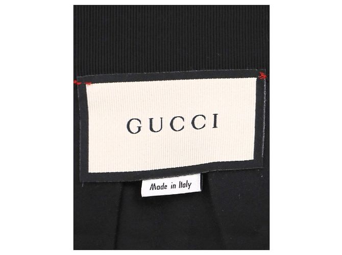 Falda Gucci Plisada De Lana Verde - vista 4