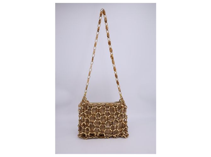Borsa A Tracolla By Far Capria In Resina Beige - vista 9