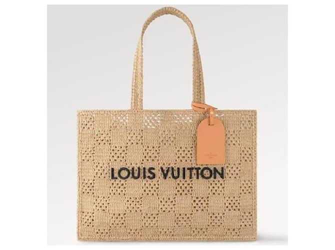 Louis Vuitton Shopper MM Damier Raffia Tote Beige - view 2
