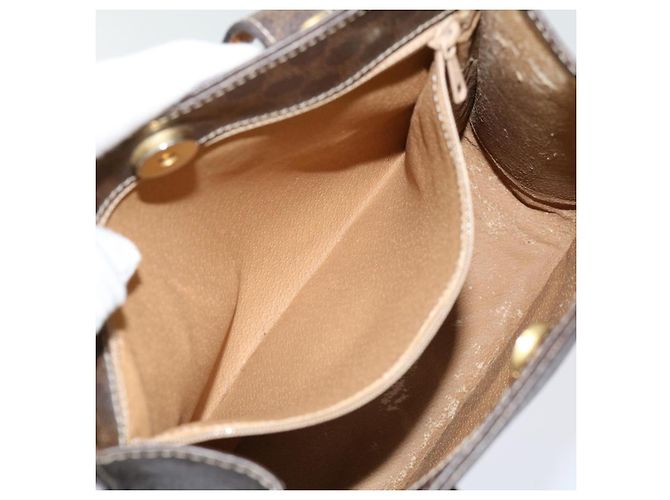 Céline CELINE Borsa a mano in tela macadam PVC marrone Auth 69735 - vista 20