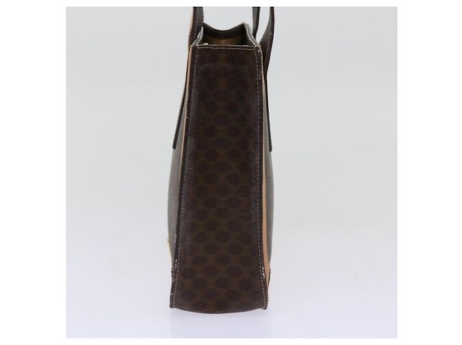 Céline CELINE Borsa a mano in tela macadam PVC marrone Auth 69735 - vista 3