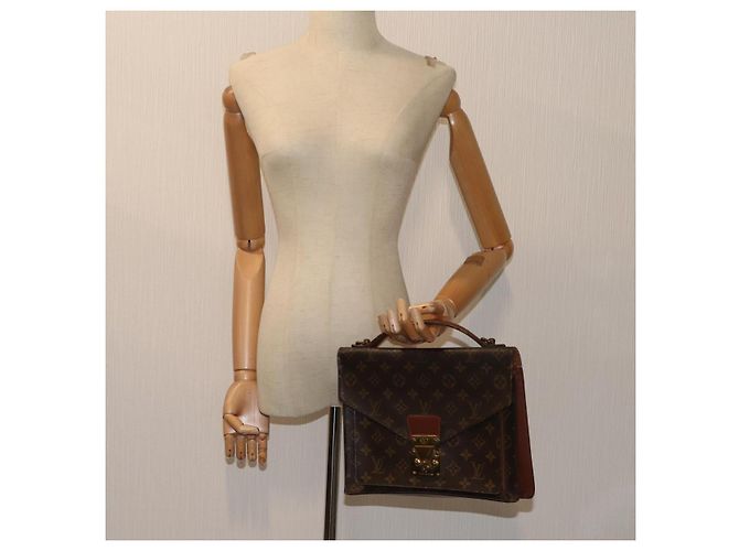 Louis Vuitton Monogram Monceau 28 Borsa a mano 2modo M51185 LV Aut 70032 Monogramma - vista 29