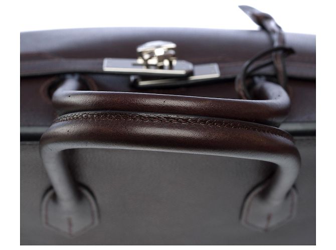 Hermès Sac HERMES Birkin 35 en Cuir Marron - 101804 - vue 10