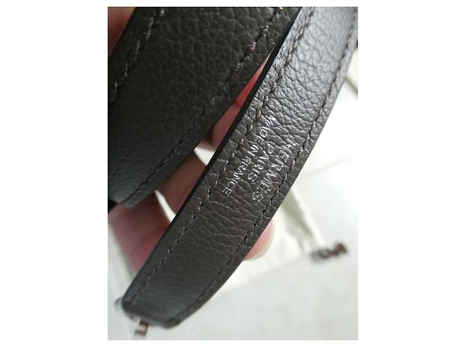 Tracolla Hermès per borsa Hermès Kelly in pelle, nuova mai usata. Verde - vista 4