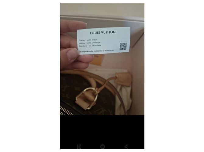 Borsa Alma BB Louis Vuitton Marrone - vista 10