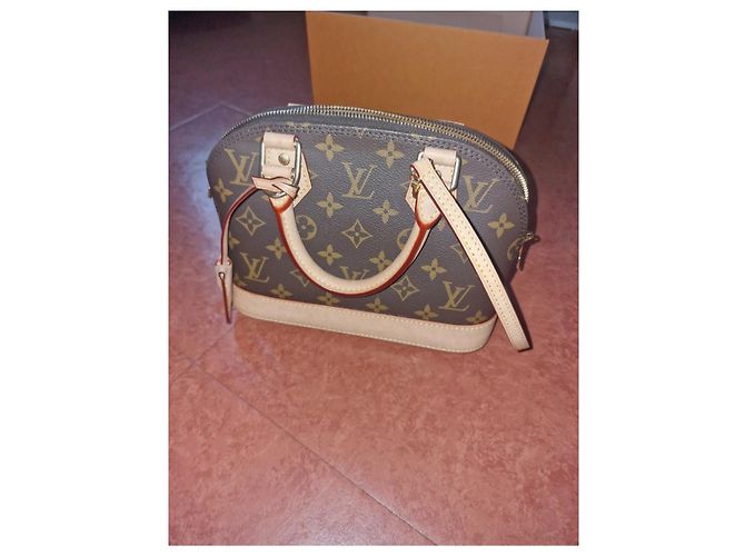Borsa Alma BB Louis Vuitton Marrone - vista 13
