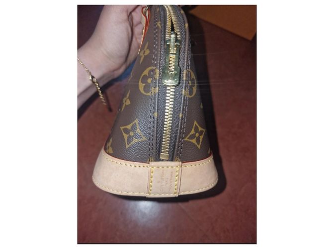 Borsa Alma BB Louis Vuitton Marrone - vista 4