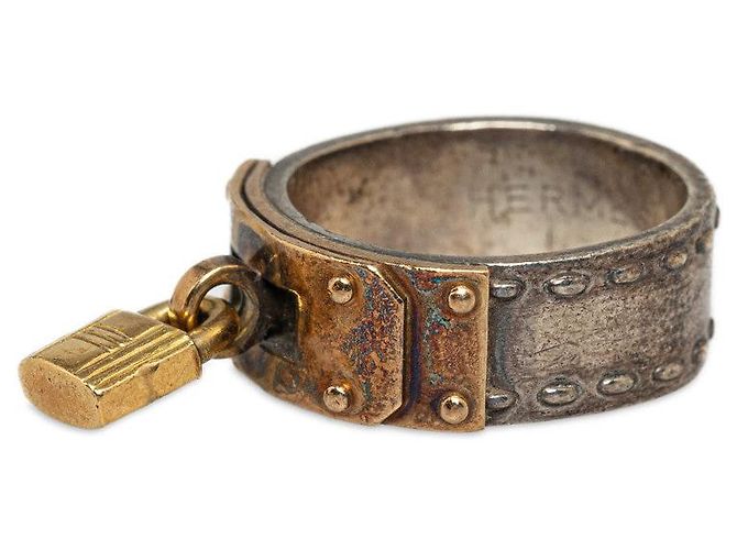 Hermès Hermes Hallmark Ring Silber Gold SV925 - Ansicht 2