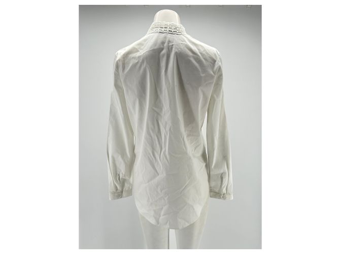 Carven tops T.FR 38 Algodón Blanco - vista 2