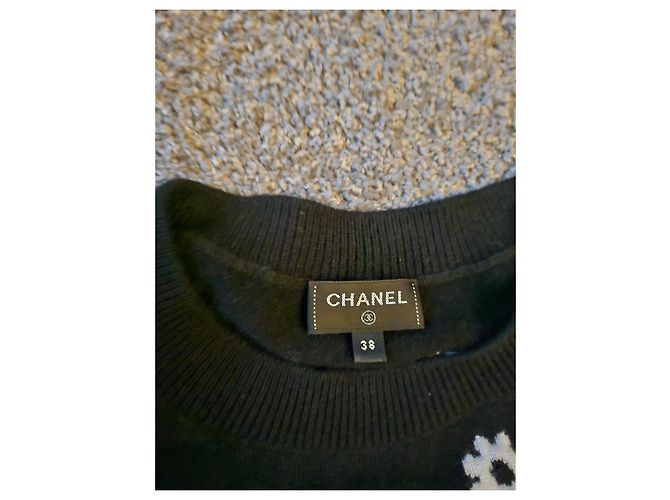Chanel Rockanzug aus Kaschmir Blau M - Ansicht 2