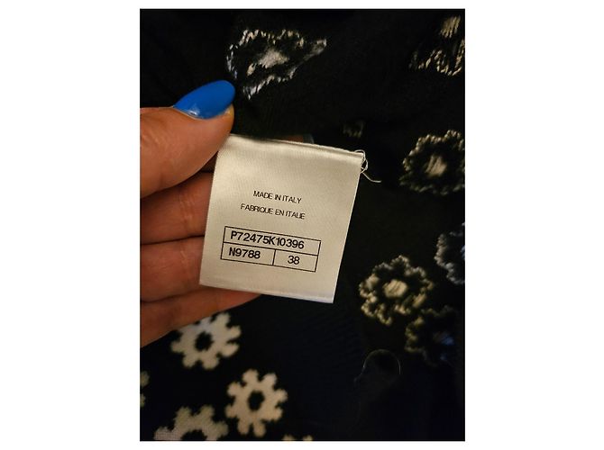 Chanel Rockanzug aus Kaschmir Blau M - Ansicht 6