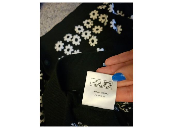 Chanel Rockanzug aus Kaschmir Blau M - Ansicht 7