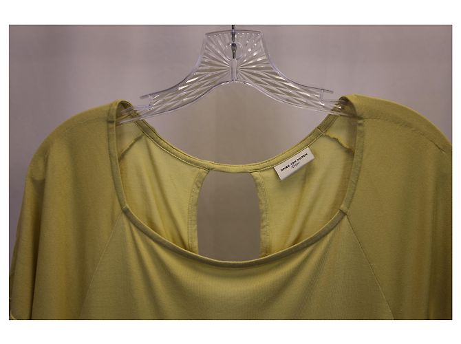 Top con abertura en la espalda de algodón amarillo de Dries Van Noten - vista 5