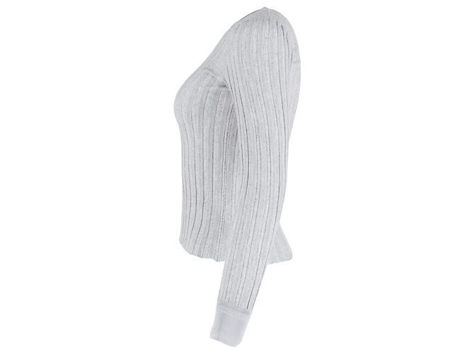 Altuzarra Dieser Pullover zeichnet sich durch eine taillierte Silhouette und gerippte Textur aus. Grau - Ansicht 2