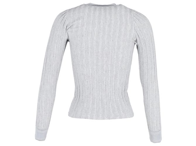 Altuzarra Dieser Pullover zeichnet sich durch eine taillierte Silhouette und gerippte Textur aus. Grau - Ansicht 3