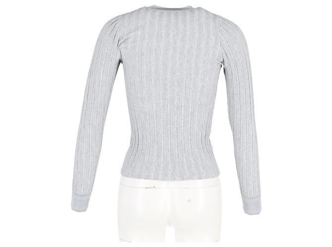 Altuzarra Dieser Pullover zeichnet sich durch eine taillierte Silhouette und gerippte Textur aus. Grau - Ansicht 6