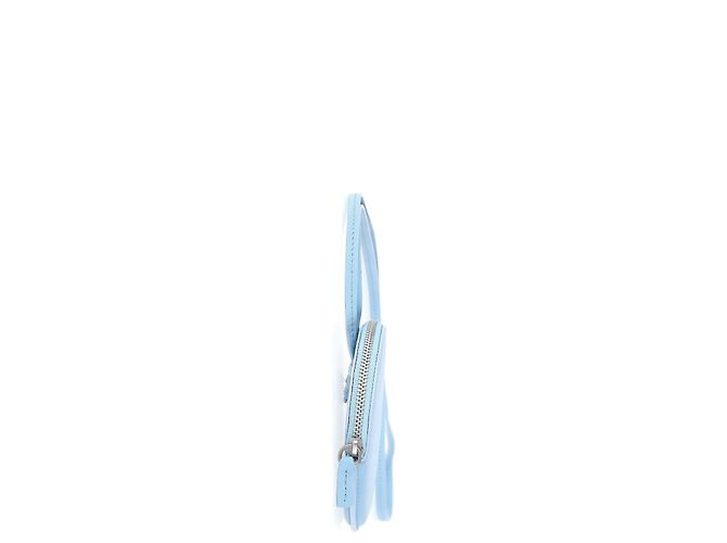Jacquemus Le Pitchou Rounded Wallet in Light Blue Leather - view 11