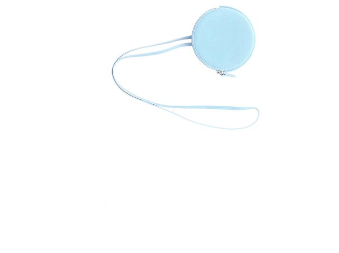 Jacquemus Le Pitchou Rounded Wallet in Light Blue Leather - view 8