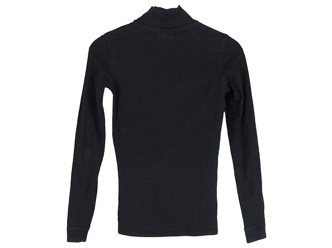 Vêtements Top de cuello alto Vetements de algodón negro - vista 2