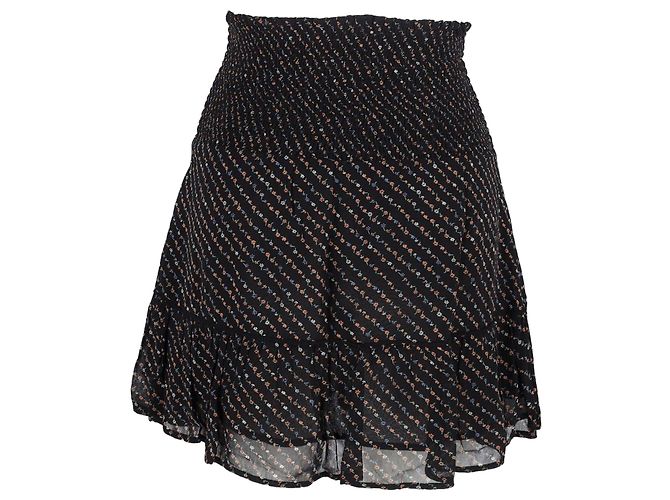 Minifalda Ganni de viscosa negra Negro - vista 3