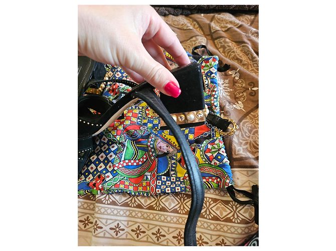 Sandali Dolce & Gabbana in velluto nero - vista 9
