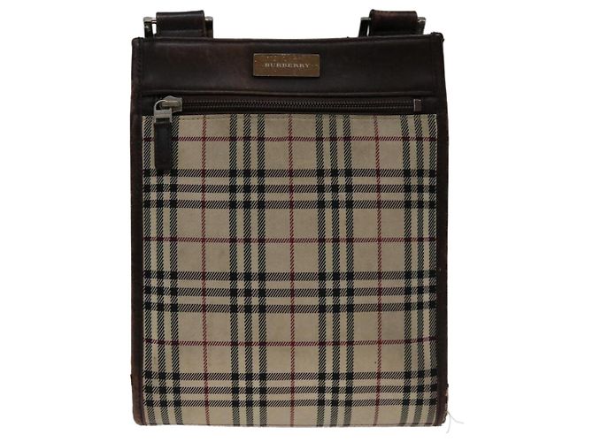 BURBERRY Nova Check Umhängetasche Canvas Beige Braun Auth yk11382 - Ansicht 13