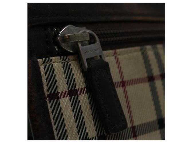 BURBERRY Nova Check Umhängetasche Canvas Beige Braun Auth yk11382 - Ansicht 17
