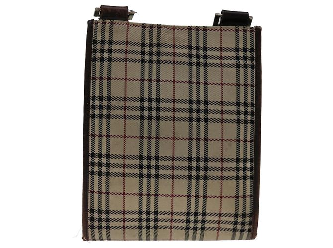 BURBERRY Nova Check Umhängetasche Canvas Beige Braun Auth yk11382 - Ansicht 2