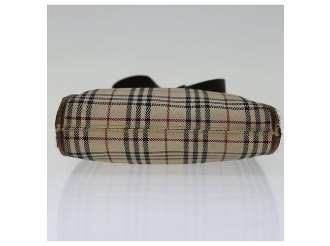 BURBERRY Nova Check Umhängetasche Canvas Beige Braun Auth yk11382 - Ansicht 5