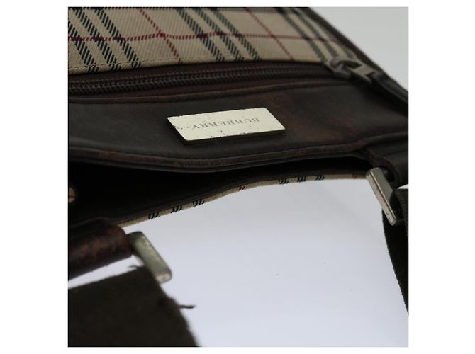 BURBERRY Nova Check Umhängetasche Canvas Beige Braun Auth yk11382 - Ansicht 6