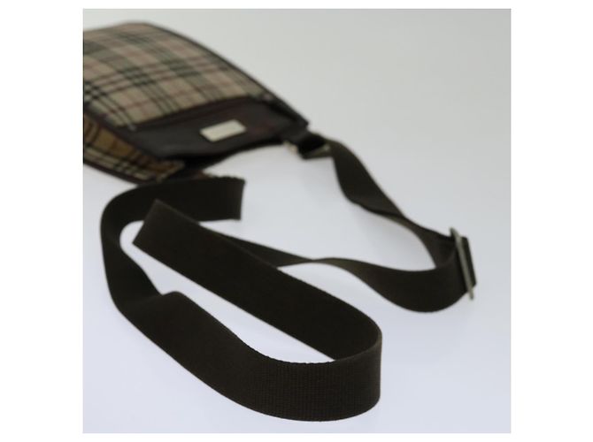 BURBERRY Nova Check Umhängetasche Canvas Beige Braun Auth yk11382 - Ansicht 7