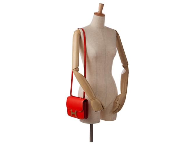 Constance Hermès Bolsos HERMES Constanza Roja - vista 10