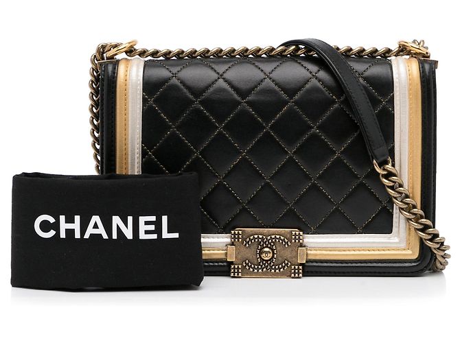 Boy Borse CHANEL Ragazzo Nero - vista 11
