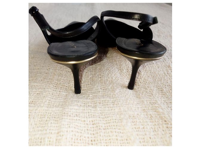 Casadei Leather Pumps with Strap Black - view 5