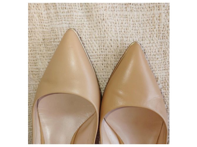 Casadei Pumps aus Leder in Beige mit Riemchen - Ansicht 8