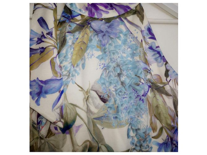 & Other Stories Langes, blumiges Satinkleid von Other Stories. Mehrfarben - Ansicht 2