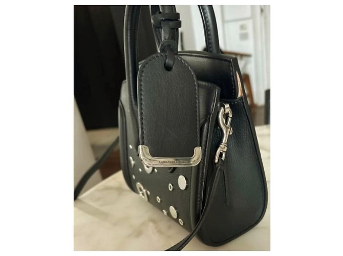 Borsa Alexander McQueen in pelle nera Nero - vista 5