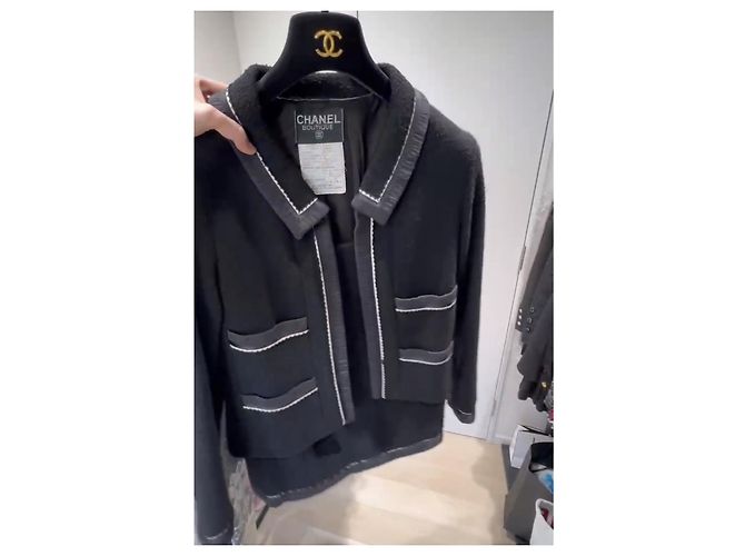 Cambon Chanel Abito d'epoca del 1994 per sfilata Blu navy - vista 2