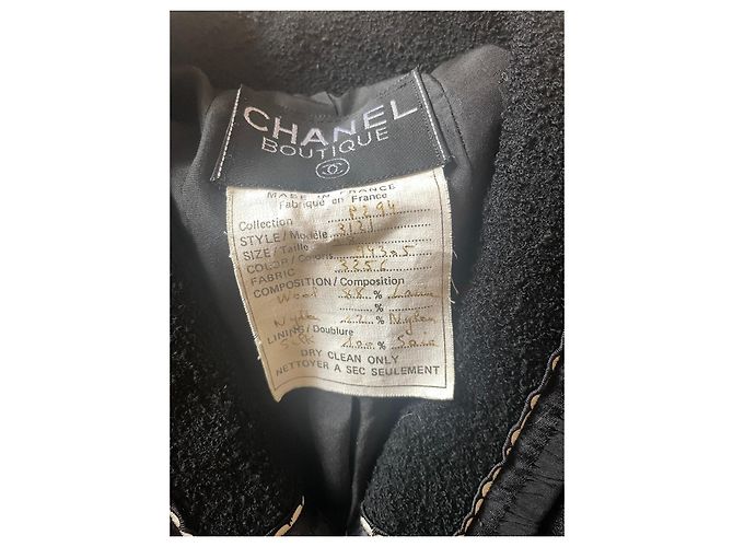 Cambon Chanel Abito d'epoca del 1994 per sfilata Blu navy - vista 6