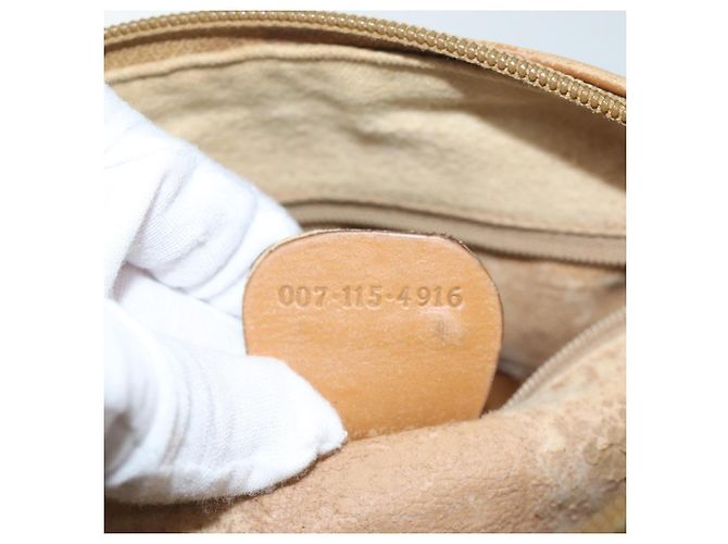 GUCCI Borsa a spalla Micro GG Supreme PVC Beige 007 115 4916 Auth yk11485 - vista 12