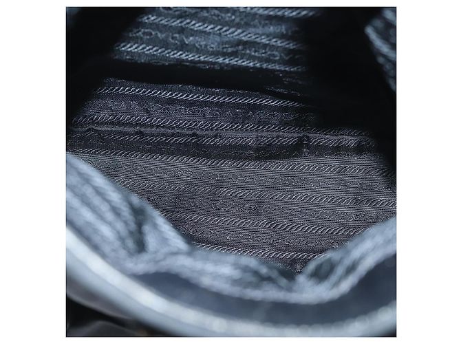 PRADA Borsa a Mano Nylon Nero Auth bs13283 - vista 11
