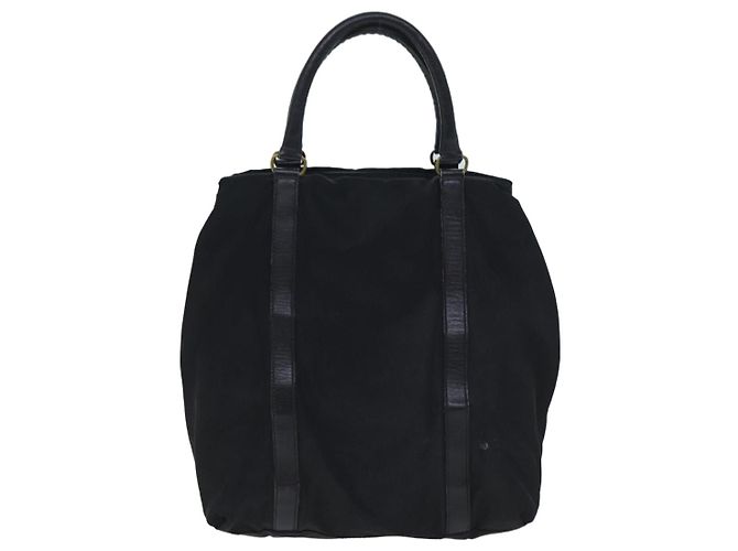 PRADA Borsa a Mano Nylon Nero Auth bs13283 - vista 2