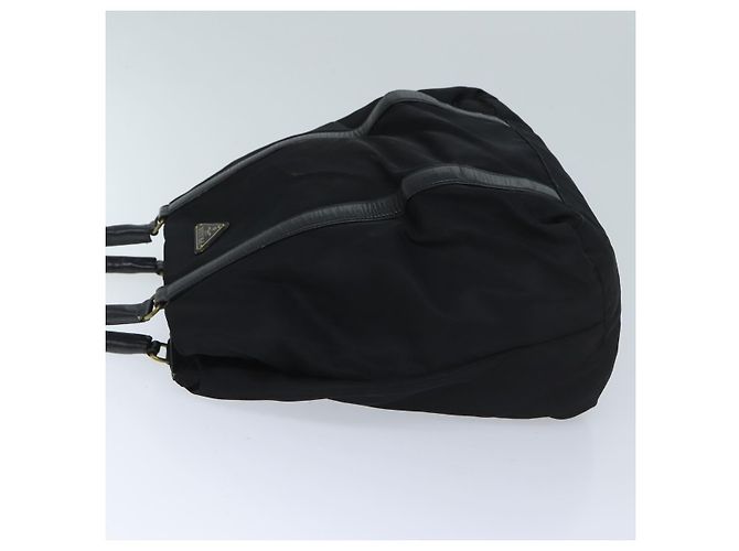 PRADA Borsa a Mano Nylon Nero Auth bs13283 - vista 4