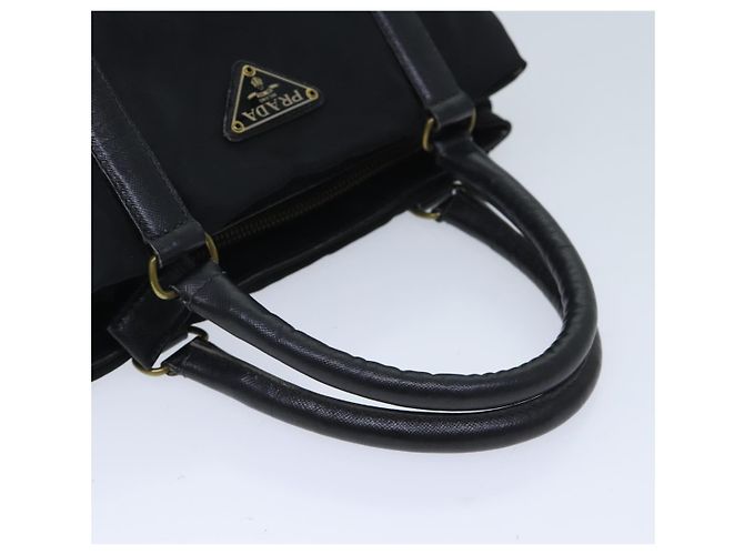 PRADA Borsa a Mano Nylon Nero Auth bs13283 - vista 7